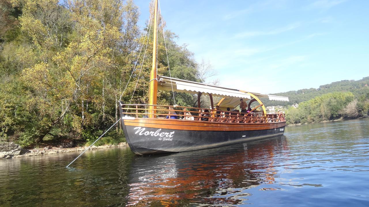 Au Pied Du Chateau - 5 A 11 Personnes - Baignade-Canoe-Piste Cyclable A 100 M Castelnaud-la-Chapelle Exterior foto